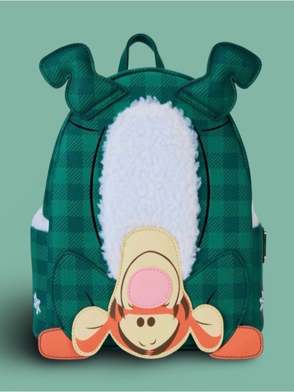 Disney Loungefly Tigger Backpack (Plaid Green)